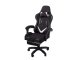 Gaming and Office Chair with Retractable Footrest, Black