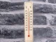 Wooden Wall Thermometer for Indoor and Outdoor Use, 22 x 5 cm, Light Brown