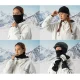 Ski Neck Warmer Qunature Oli, Fleece Gaiter, Size M - Black