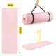 4FIZJO Fitness and Yoga Mat NBR 180 x 60 x 1 cm, Light Pink