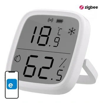 Smart Temperature and Humidity Sensor Sonoff SNZB-02D Zigbee LCD, White