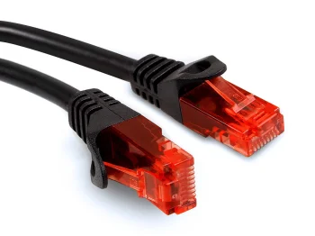 Maclean MCTV-740 UTP Cat6 Network Cable, 1m, Black