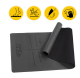 4Fizjo 1185 PU Rubber Yoga Mat 4 mm, Black