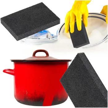 Magic Sponge for Stubborn Dirt and Dishes, Black