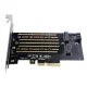 Orico ORICO-PDM2-BP PCI-E 3.0 x4 Expansion Card for M.2 NVMe and SATA Drives, Black