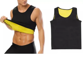 Men's Neoprene Sports Shirt, Black, Size XL