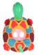Inflatable Children\'s Water Mattress Turtle Shape, 66x47x40 cm