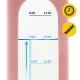 4FIZJO stiklinis vandens butelis 1 L su silikonine apsauga, rožinis
