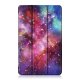 Huawei MediaPad M5 Lite 8.0\" Tri-fold Stand Cover Case, Purple Cosmic Space