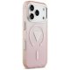 Guess IML Gradient Triangle Logo MagSafe Case for iPhone 17 Pro, Pink