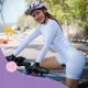 Rockbros 15210006004 TVI Women\'s Long Sleeve Cycling Jersey Size M - White