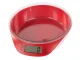 Precise digital kitchen scales with removable bowl 5kg, white-red