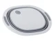 Collapsible Silicone Bowl with Drain and Cutting Board, 5L