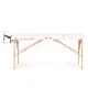 ModernHome 3 Section Wooden Portable Massage Table for Therapy with Carry Case