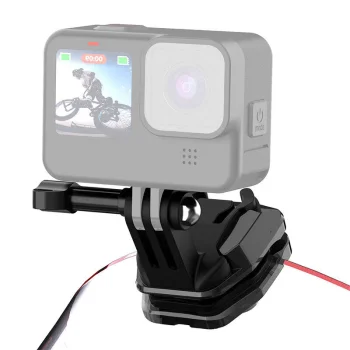 PULUZ Motorcycle Windshield Mount Clip for Action Cameras, Black