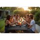Plonos Black 180 cm Foldable Garden Table – Durable Outdoor Dining Furniture