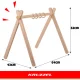 Kruzzel Wooden Baby Gym Educational Stand, 64x43x52 cm