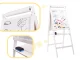 Children\'s Double-Sided Magnetic Drawing Board with Accessories (Crayons, Letters, Marker), White