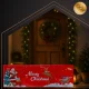 Ruhhy Christmas Rug 160x50 cm, Non-Slip, Red