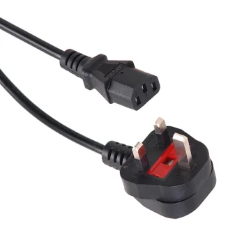 Maclean MCTV-807 Power Cable, 3-Pin, UK Plug, 3m