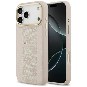 Guess 4G Stripe MagSafe Case for iPhone 17 Pro Max Pink