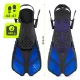 4Fizjo TSUNAMI L/XL (42-47) Adjustable Swimming Fins, Navy Blue