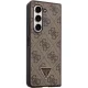 Guess Samsung Galaxy Z Fold 5 Case Leather 4G Triangle Strass, Brown