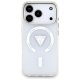 Guess IML Gradient Triangle Logo MagSafe Case for iPhone 17 Pro, Transparent