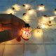 Snowman Christmas String Lights, 20 LED, 2m, Battery Operated, White