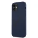 Guess iPhone 12 mini Case Silicone Vintage Script, Blue