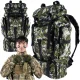 Large Military-Style Hiking Backpack, 70 L