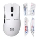 ONIKUMA DM01 Wireless Gaming Mouse, 2.4 GHz / Bluetooth / USB-C, 12800 DPI, White