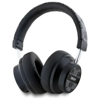 DKNY Bluetooth On-Ear Headphones DKBHM2PCSHLK, Black Checkered Pattern