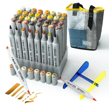 Double-Sided Marker Pens Arrtx Oros, 40 Yellow Tone Colours