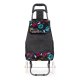 Shopping Cart with Seat for Seniors ModernHome 30L Grocery Trolley with Large Wheels, Gray