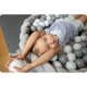Защитный бортик косичка в кроватку Ricokids, 3 м, серый