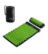4Fizjo Acupressure mat acupuncture massage mat + Pillow 68 x 42cm, Black / Green