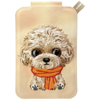 Nimmy New Big-Eye Cute Pets 2.0 Dog Magnetic Wallet with Stand Brown