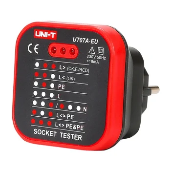 UNI-T UT07A-EU Power Outlet Tester
