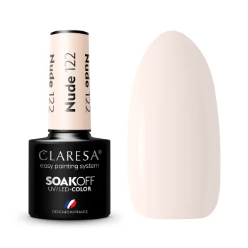 Claresa Nude 122 UV/LED Gel Polish, 5 g