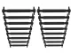 Silicone Elastic Shoelaces without Binding, 16 pcs