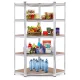 ModernHome Corner Storage Rack 180x90x40 cm Galvanized Steel 5 Shelves 875 kg