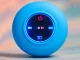 Mini Wireless Bluetooth Speaker with Suction Cup, IPX4, Blue