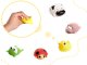 Baby Rubber Bath Toys Fishing Landing Net Animals, 6 pcs.