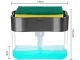 Dish Soap Dispenser with Sponge Holder, Grey