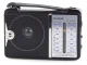 Portable Retro Radio FM AM SW, Black