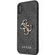 Guess 4G Big Metal Logo Case for iPhone X/XS - Gray
