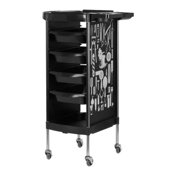 Gabbiano X11-9 Hairdressing Trolley Black