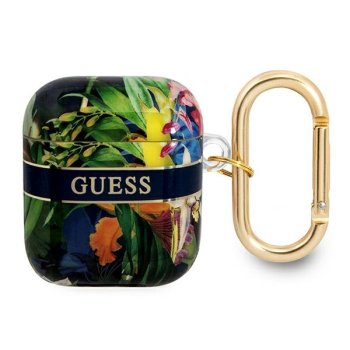 Guess AirPods Cover Flower Strap Collection Blue