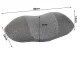 Orthopedic Neck Pillow, Profiled Foam Pillow, Grey